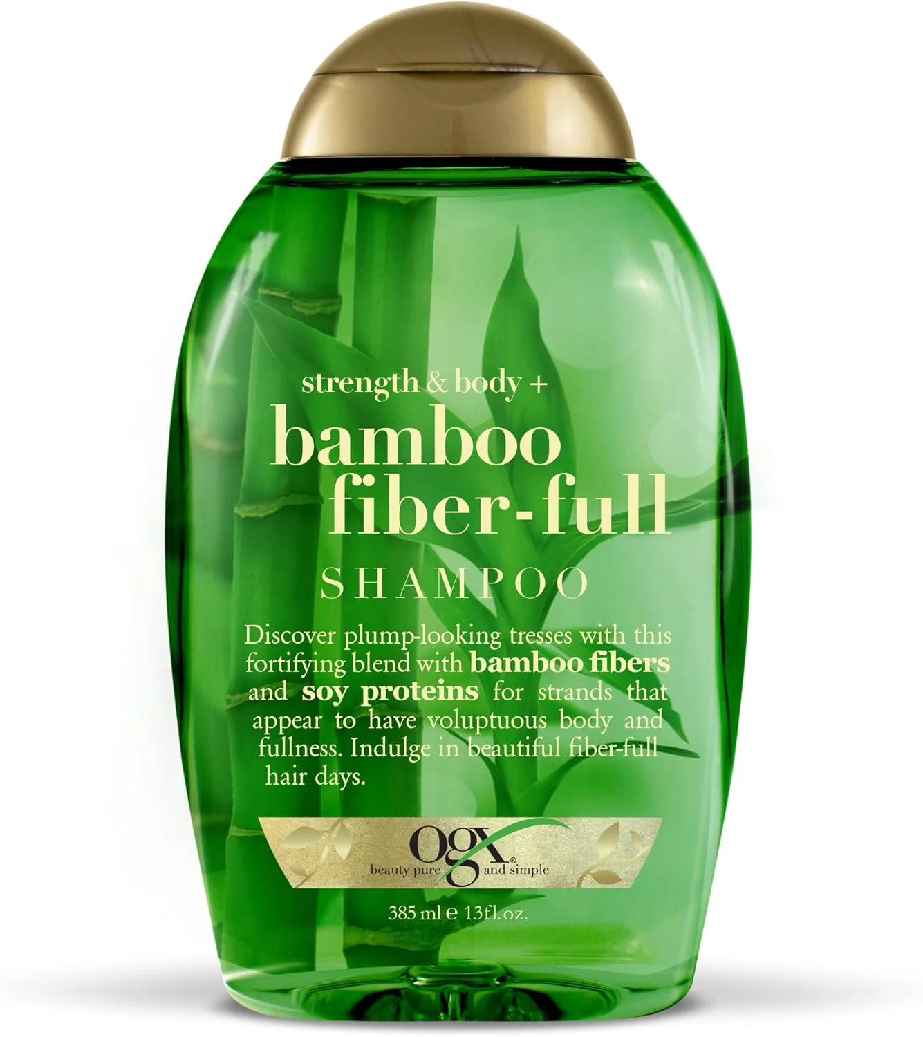 شامپو حجم دهنده و تقویت کننده مو او جی ایکس حاوی فیبر بامبو، 385 میلی لیتر