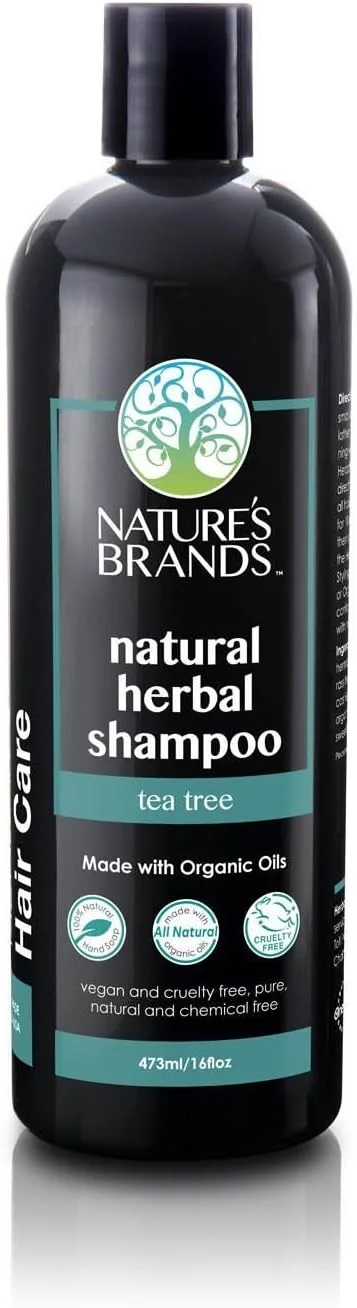 شامپو طبیعی Nature's Brands توسط Herbal Choice Mari (درخت چای، بطری 473 میلی لیتری) - ساخته شده با مواد ارگانیک - بدون مواد شیمیایی مصنوعی سمی