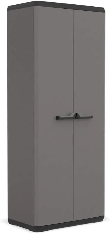Keter KIS Wardrobe Utility Piu BK/GLR, Grey, 80.5 x 40 x 25.6