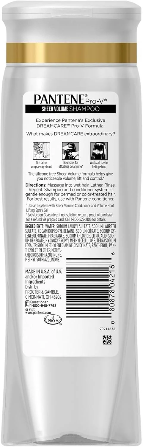 شامپو حجم دهنده موهای نازک پنتن پرو-وی - 375 میلی لیتر