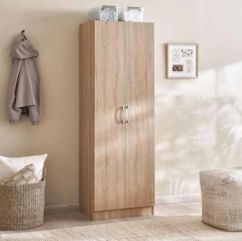 کمد دو درب آرلینگتون پن هوم، چوب مهندسی شده، رنگ بلوطی