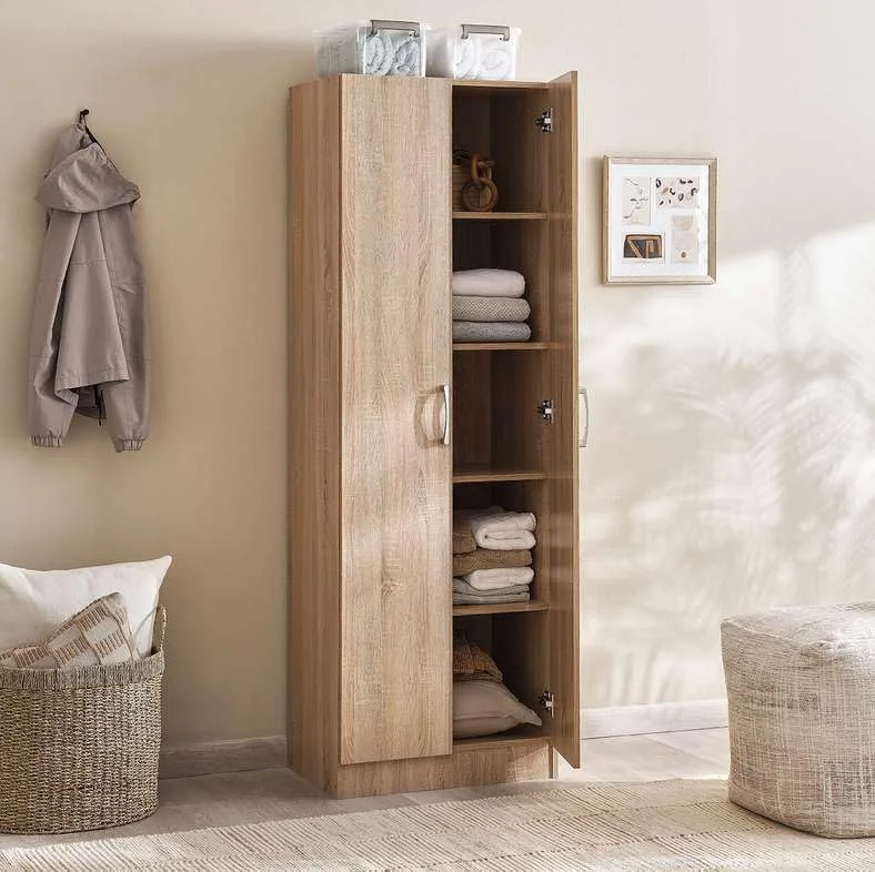 کمد دو درب آرلینگتون پن هوم، چوب مهندسی شده، رنگ بلوطی