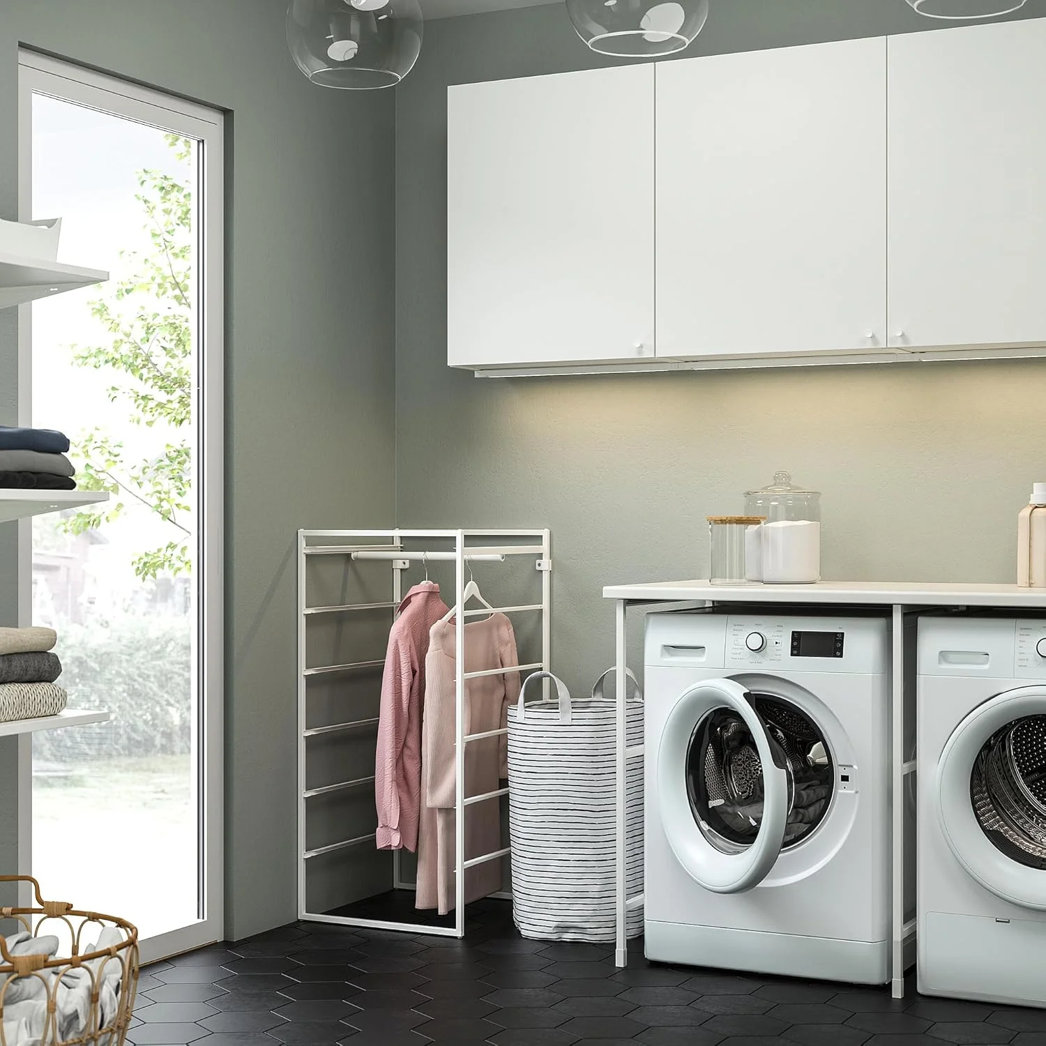 ترکیب کمد لباس JONAXEL، 50x51x104 سانتی متر، سفید