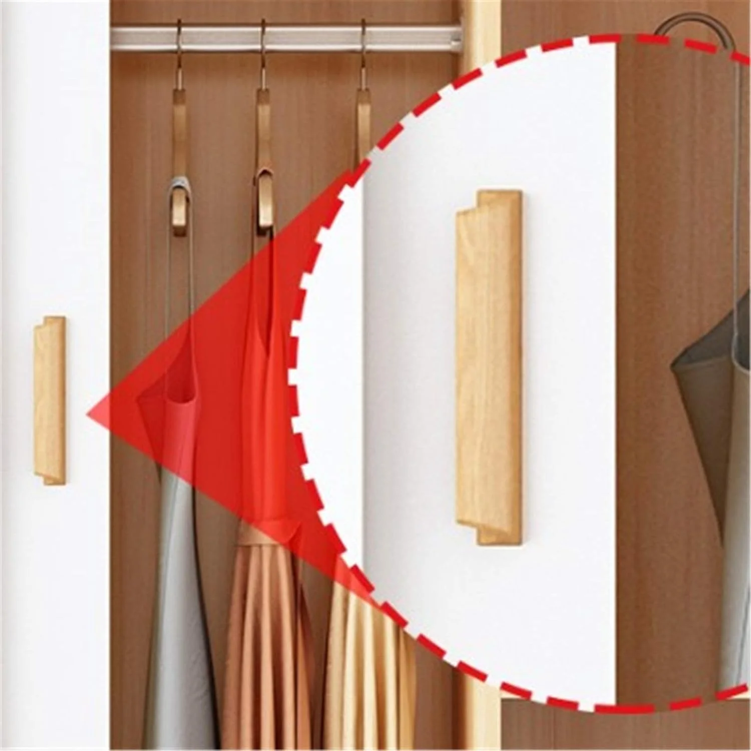 HLTDNZ کمد لباس اتاق خواب کمد لباس خانگی اتاق خواب مدرن مینیمالیستی کابینت ذخیره سازی صفحه مونتاژ ساده درب کشویی کمد آویز برای ورودی یا اتاق خواب (رنگ: طبیعی، اندازه: 190x50x140cm)