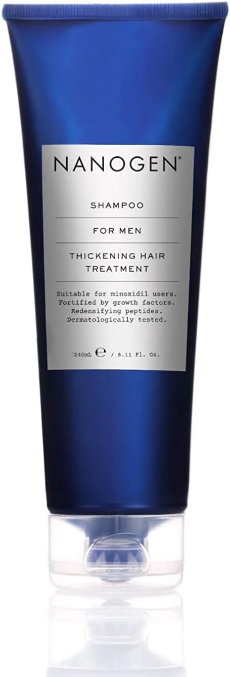 شامپو درمان ضخیم کننده مو نانوژن مخصوص آقایان 240 میلی لیتر