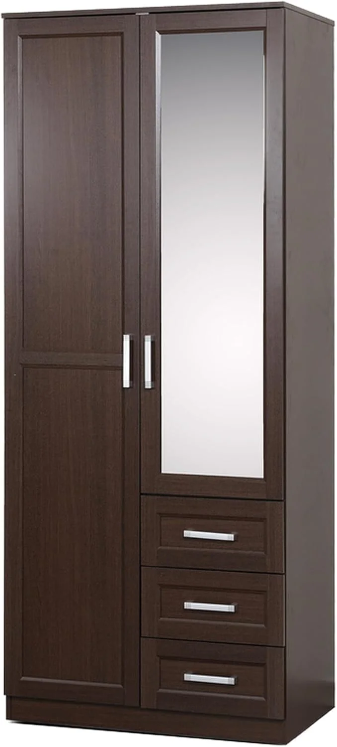 کمد دو درب پان هوم مدل Malmo قهوه ای