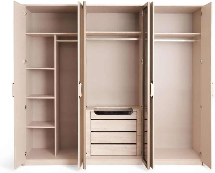 کمد 6 درب درو کرم رنگ Pan Home