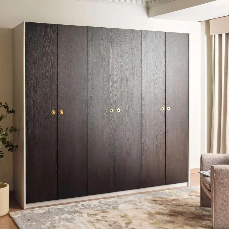 کمد 6 درب گابریلا پان هوم - قهوه ای مات