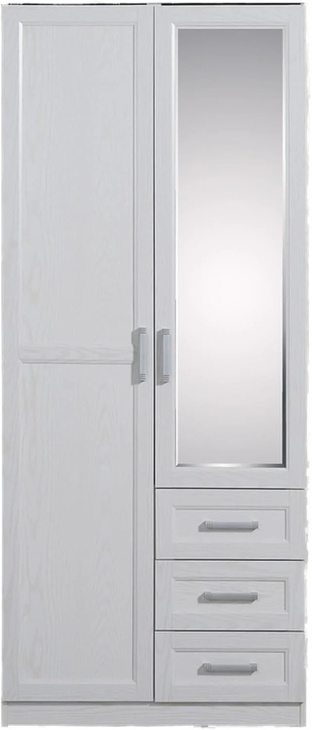 کمد لباس دو درب سفید رنگ مالمو Pan Home