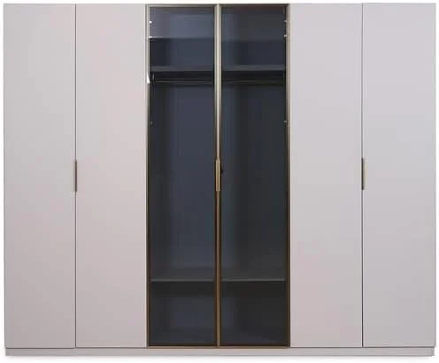 کمد لباس 6 درب Pan Home چوب مهندسی شده - سفید مایل به کرم