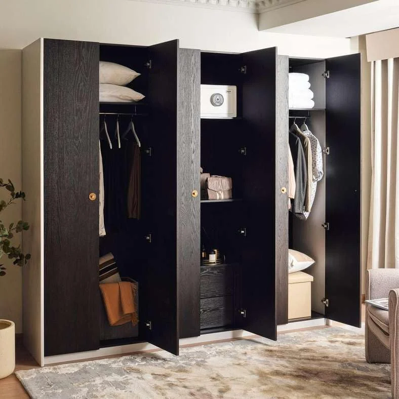 کمد 6 درب گابریلا پان هوم - قهوه ای مات