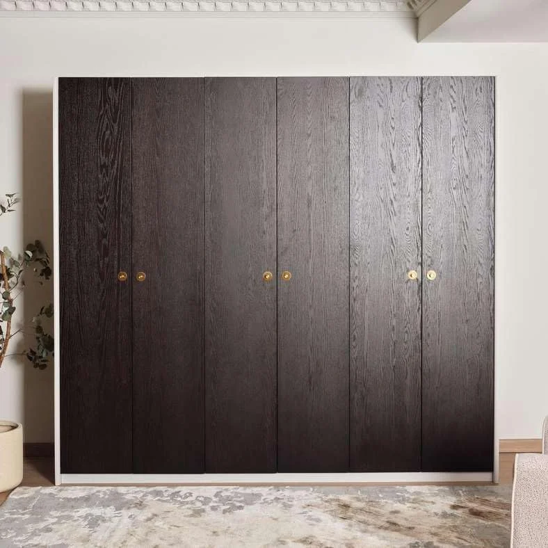 کمد 6 درب گابریلا پان هوم - قهوه ای مات