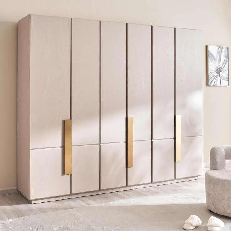 کمد لباس 6 درب روما کرم رنگ پان هوم