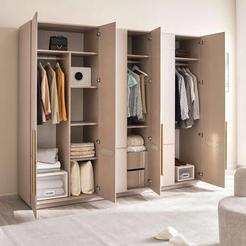 کمد لباس 6 درب روما کرم رنگ پان هوم