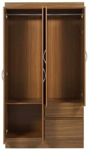 کمد لباس 4 درب ویلاسیا پان هوم - قهوه ای روشن