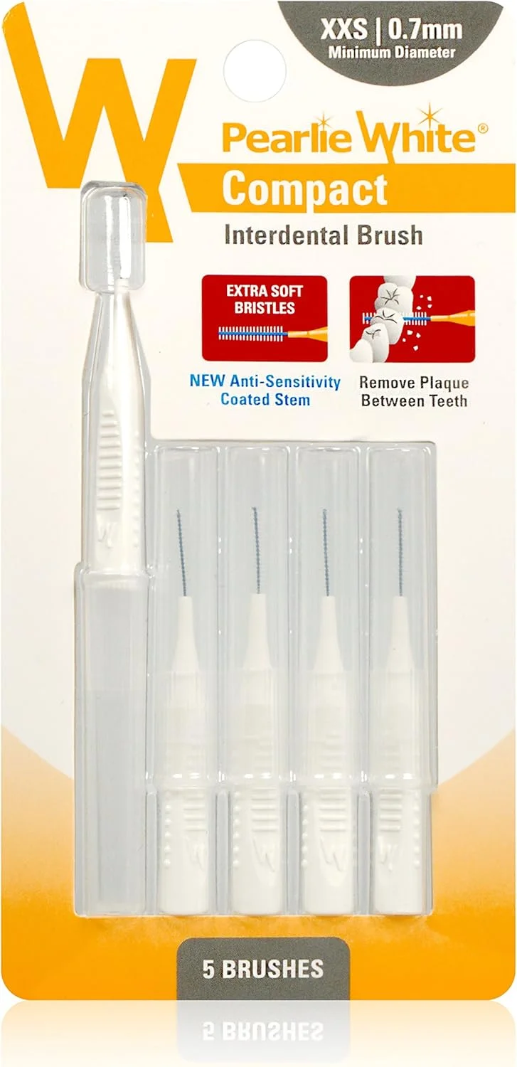 مسواک بین دندانی فشرده Pearlie White، سایز XXS، بسته 5 عددی (8888688090627)