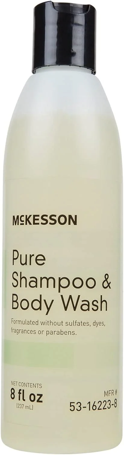 شامپو و شستشوی بدن خالص McKesson، بدون سولفات، رنگ، عطر و پارابن، بدون بو، 236 میلی لیتر، 1 عدد
