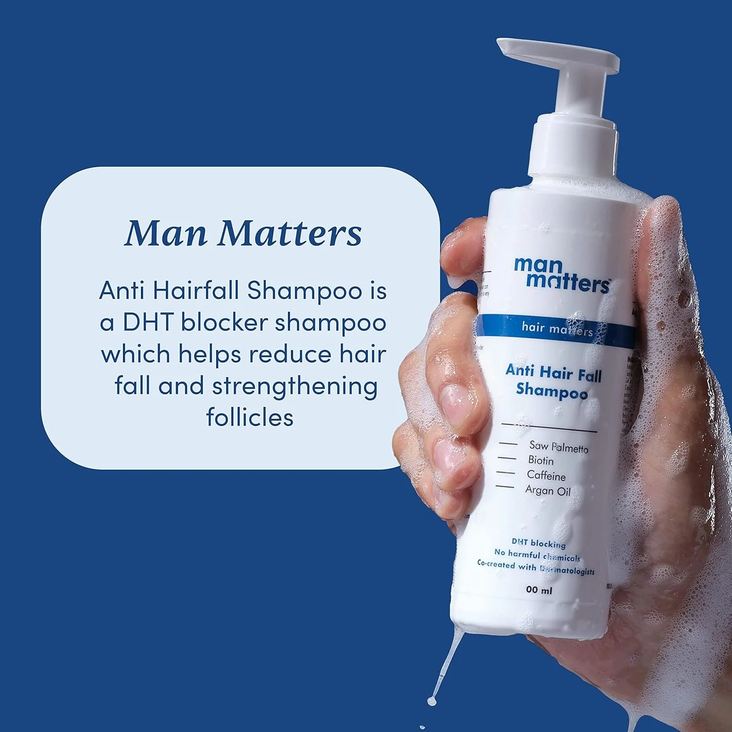 شامپو ضد ریزش مو مردانه من matters (بسته 2 عددی) | حاوی بیوتین، روغن آرگان و کافئین | بدون سولفات و پارابن | مسدود کننده دوگانه DHT | از نظر بالینی تست شده | تغذیه کننده مو و پاک کننده پوست سر | 400 میلی لیتر شامپو ضد ریزش مو مردانه من matters (بسته 2 عددی) | حاوی بیوتین، روغن آرگان و کافئین | بدون سولفات و پارابن | مسدود کننده دوگانه DHT | از نظر بالینی تست شده | تغذیه کننده مو و پاک کننده پوست سر | 400 میلی لیتر