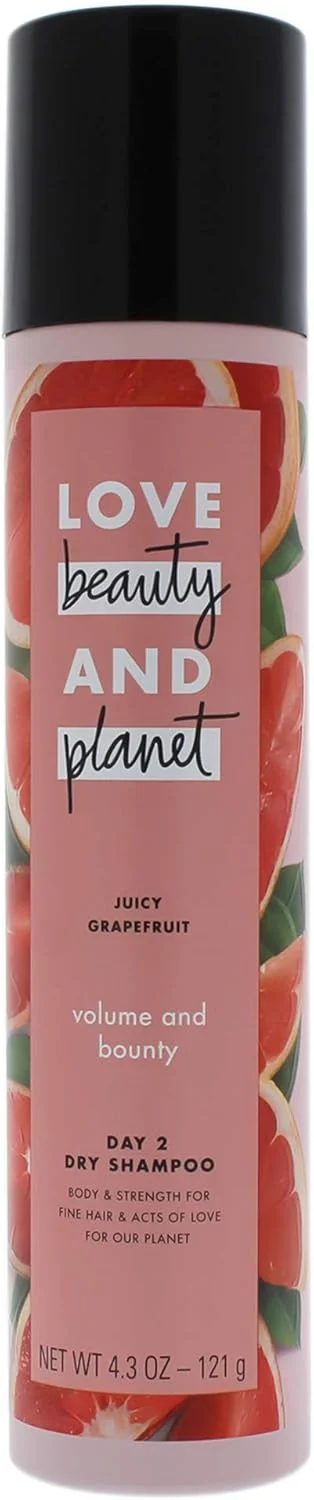 اسپری حجم دهنده مو لاو بیوتی اند پلنت با رایحه گریپ فروت آبدار، شامپو خشک 121 گرم