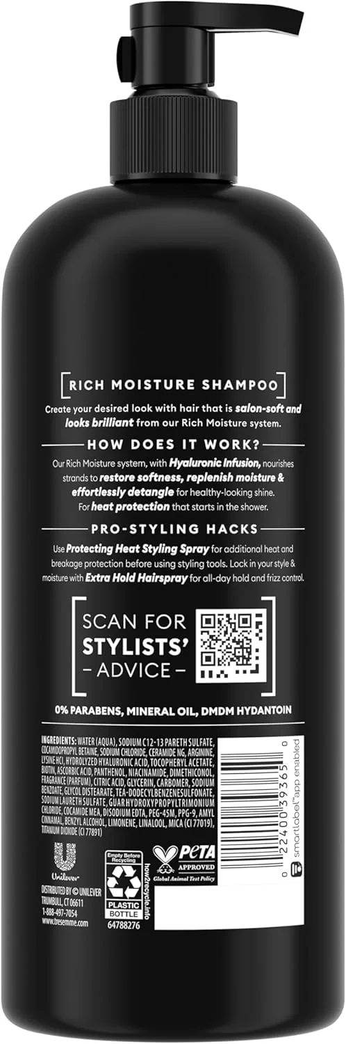 شامپو ترزمه، مرطوب کننده غنی، 828 میلی لیتر