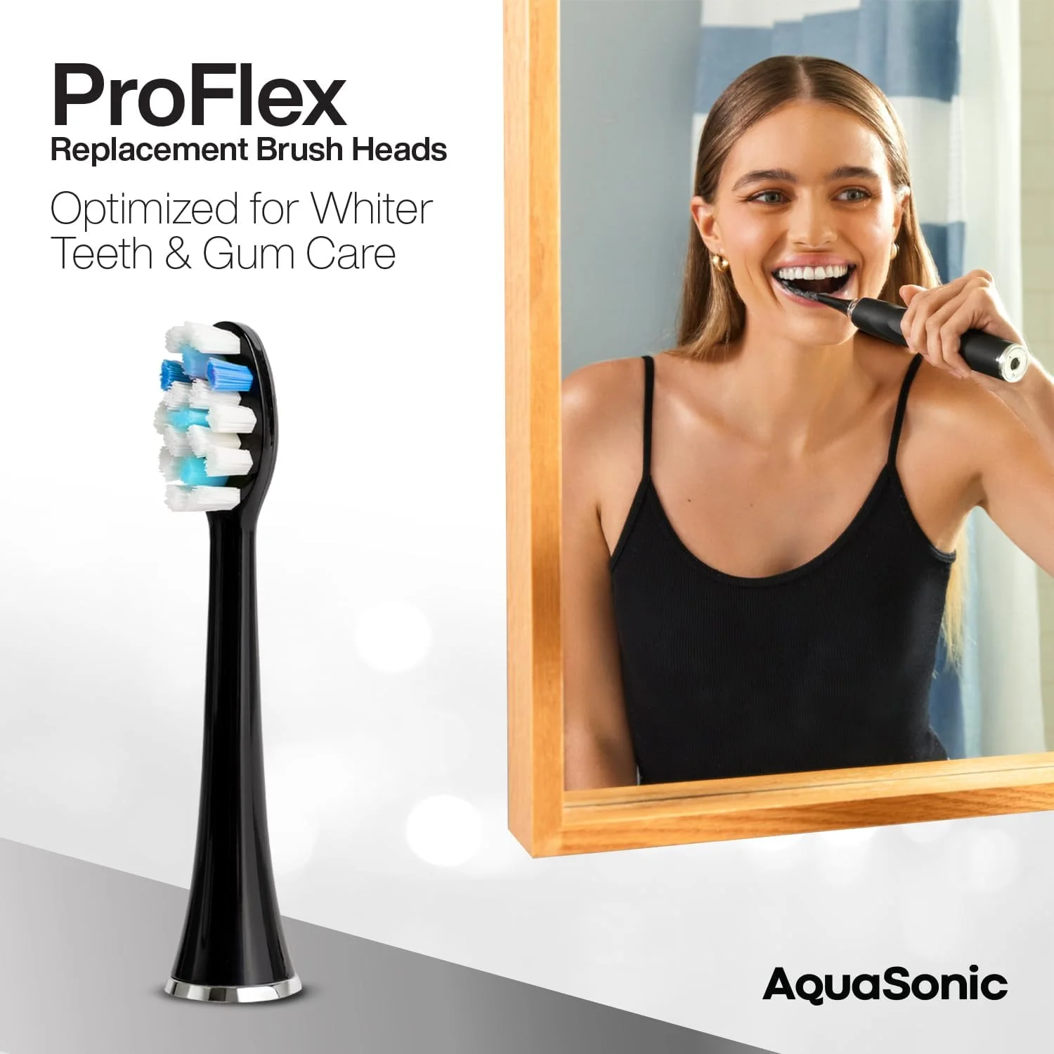 بسته 3 عددی سری مسواک جایگزین AquaSonic ProFlex - سری های ProFlex ارتقا یافته برای حذف بهتر پلاک بسته 3 عددی سری مسواک جایگزین AquaSonic ProFlex - سری های ProFlex ارتقا یافته برای حذف بهتر پلاک