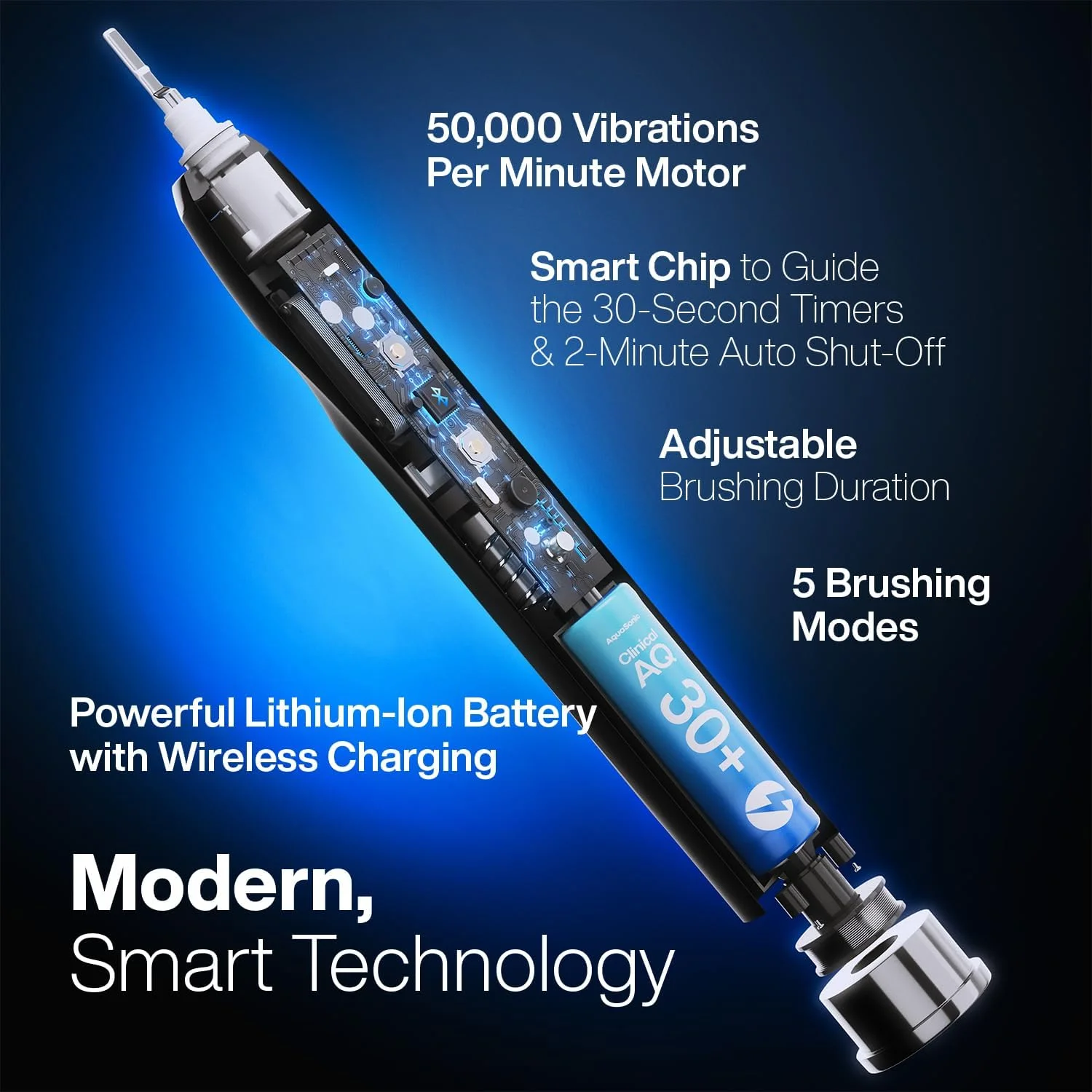 مسواک هوشمند کلینیکال AQ آکواسونیک با قابلیت سفید کنندگی فوق العاده، دارای صفحه لمسی، بلوتوث و مربی مسواک زدن - شامل 2 سری مسواک و جعبه شارژ ضدعفونی کننده UV مسواک هوشمند کلینیکال AQ آکواسونیک با قابلیت سفید کنندگی فوق العاده، دارای صفحه لمسی، بلوتوث و مربی مسواک زدن - شامل 2 سری مسواک و جعبه شارژ ضدعفونی کننده UV