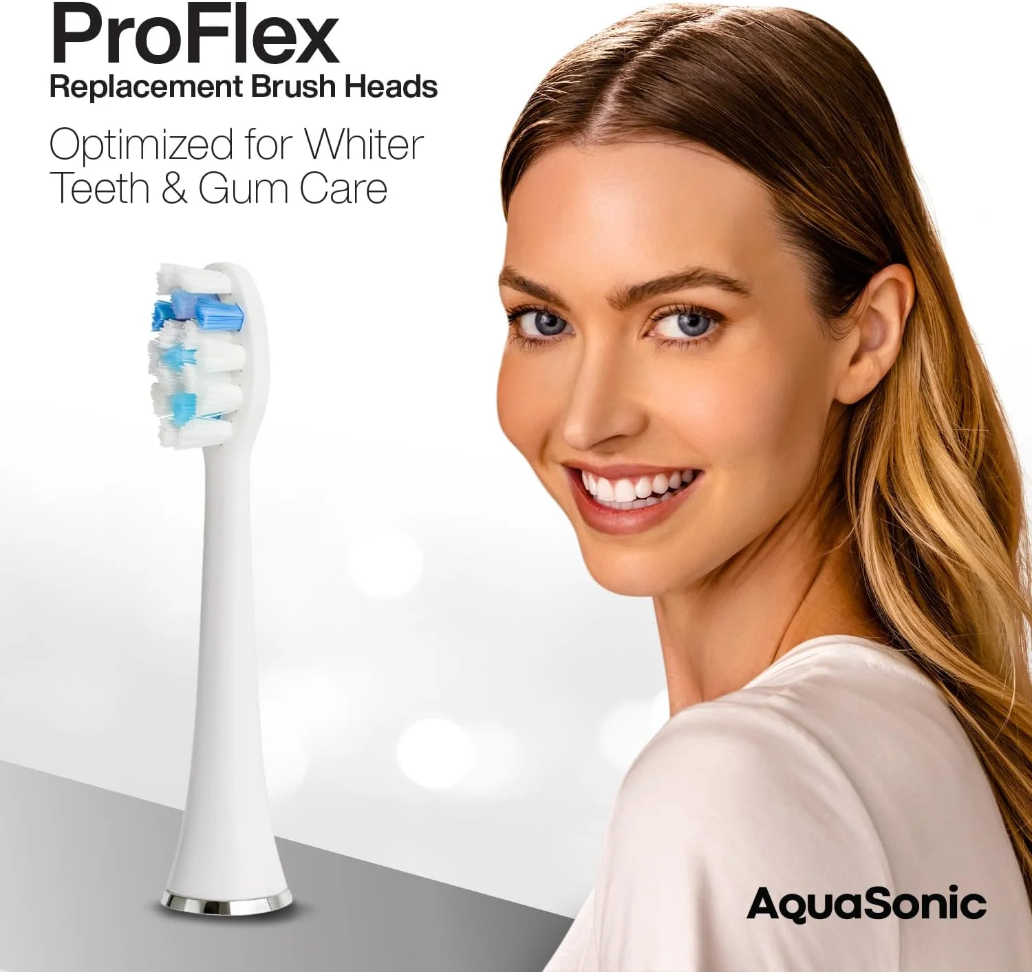 سری یدک برس AquaSonic Proflex | برای دندان های سفیدتر و مراقبت از لثه | سازگار با بسیاری از دسته های مسواک AquaSonic (بسته 3 عددی سفید) سری یدک برس AquaSonic Proflex | برای دندان های سفیدتر و مراقبت از لثه | سازگار با بسیاری از دسته های مسواک AquaSonic (بسته 3 عددی سفید)