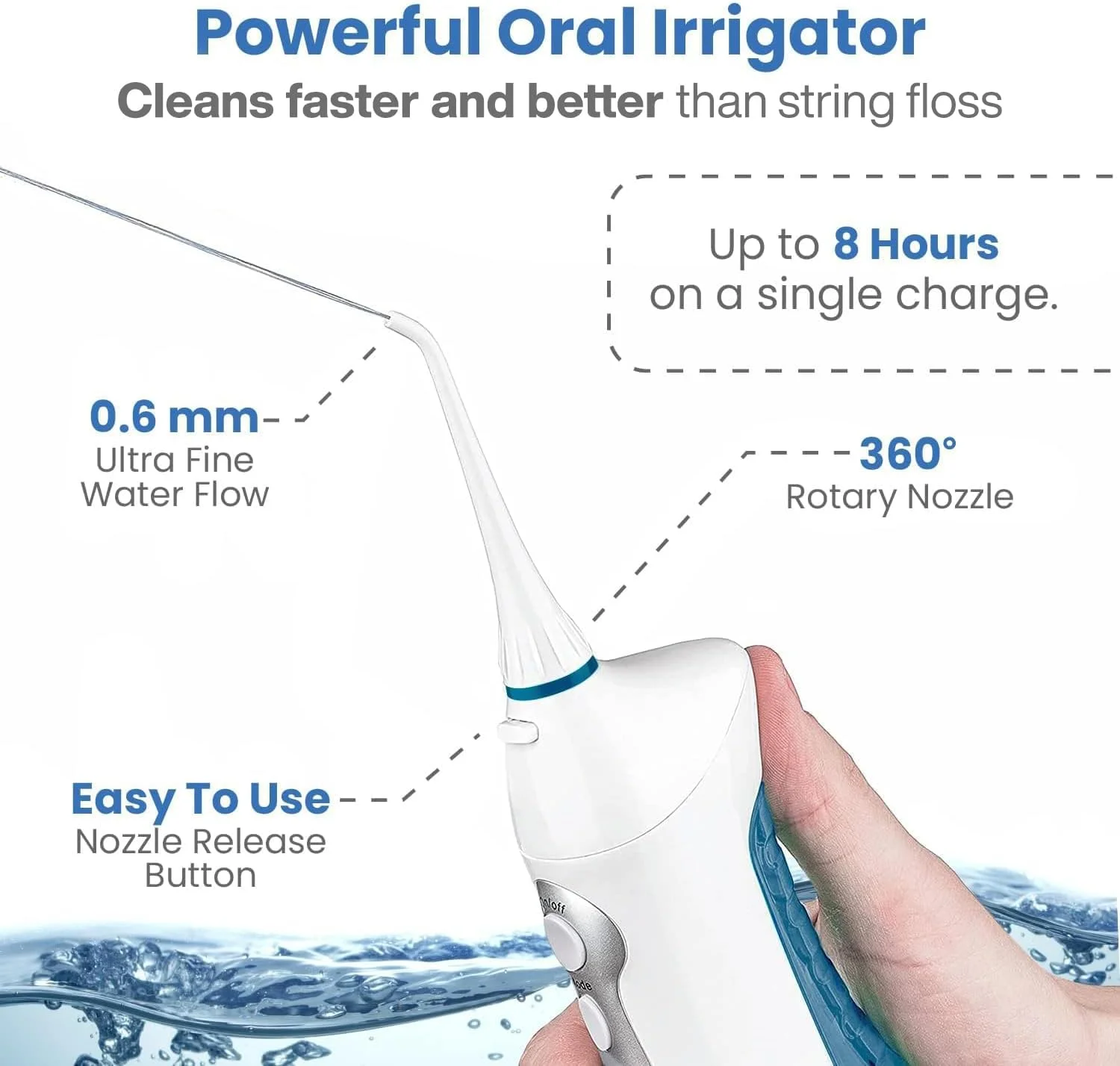 مرکز دندانپزشکی خانگی AquaSonic، مسواک برقی شارژی و نخ دندان آبی هوشمند - سیستم کامل مراقبت از دهان و دندان خانواده - شامل 10 سری و نازل مختلف - حالت ها و تایمرهای متنوع (سفید) مرکز دندانپزشکی خانگی AquaSonic، مسواک برقی شارژی و نخ دندان آبی هوشمند - سیستم کامل مراقبت از دهان و دندان خانواده - شامل 10 سری و نازل مختلف - حالت ها و تایمرهای متنوع (سفید)