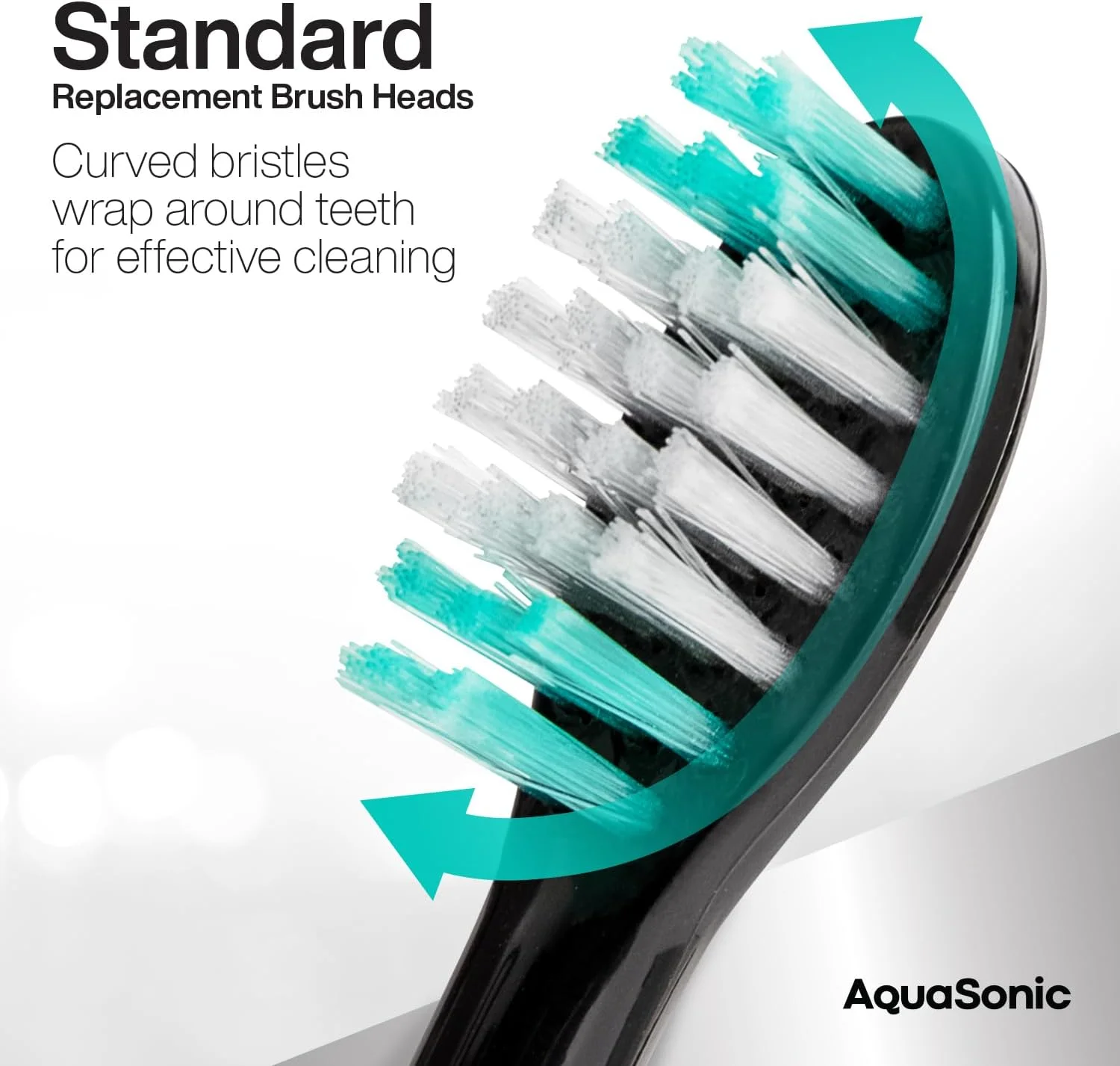 سری های برس جایگزین استاندارد AquaSonic | برای دندان های معمولی و حساس | سازگار با بسیاری از دسته های مسواک AquaSonic (بسته 8 عددی مشکی) سری های برس جایگزین استاندارد AquaSonic | برای دندان های معمولی و حساس | سازگار با بسیاری از دسته های مسواک AquaSonic (بسته 8 عددی مشکی)