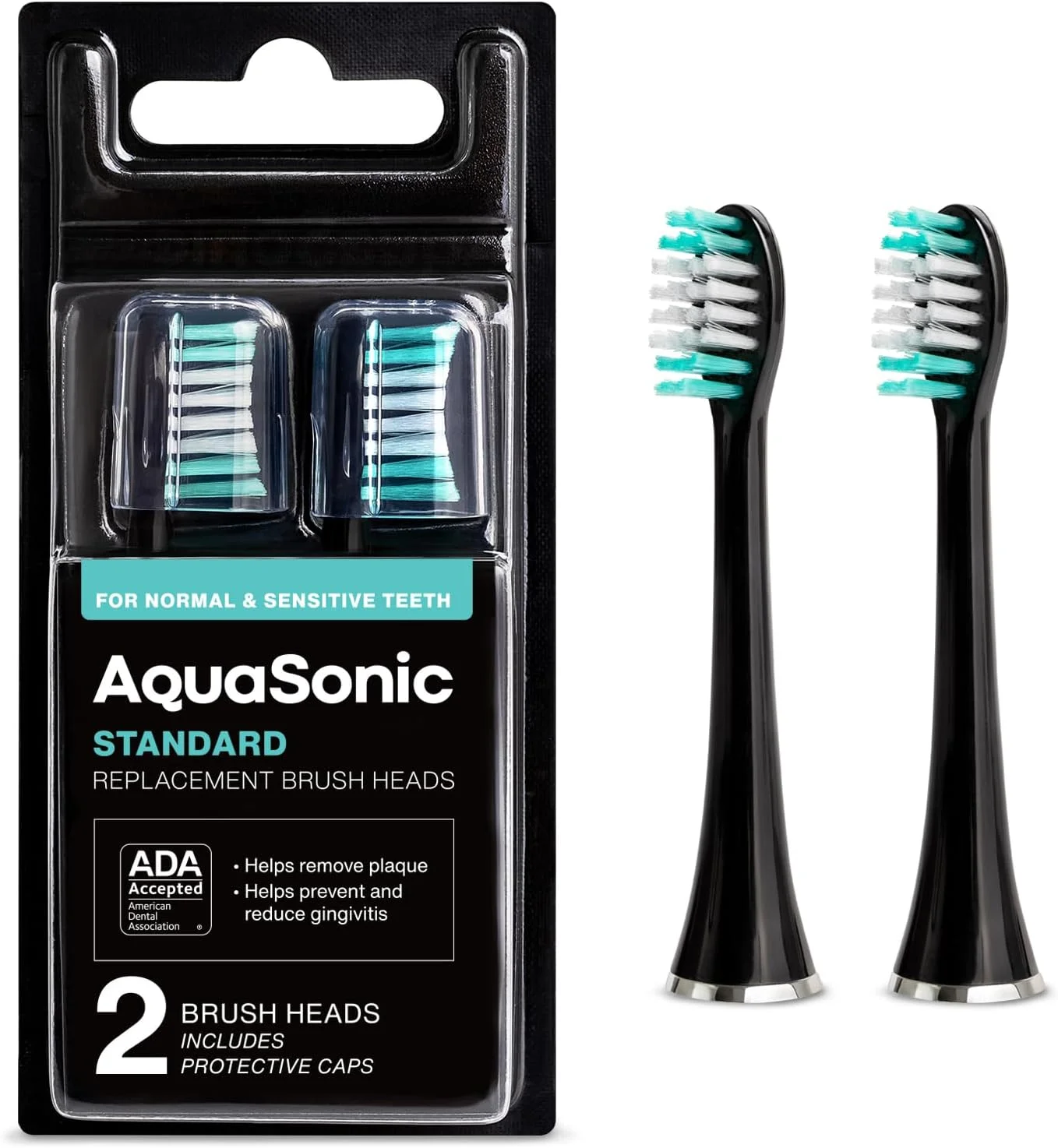 بسته 2 عددی سری یدک مسواک AquaSonic Black Series - سری یدک مسواک برقی