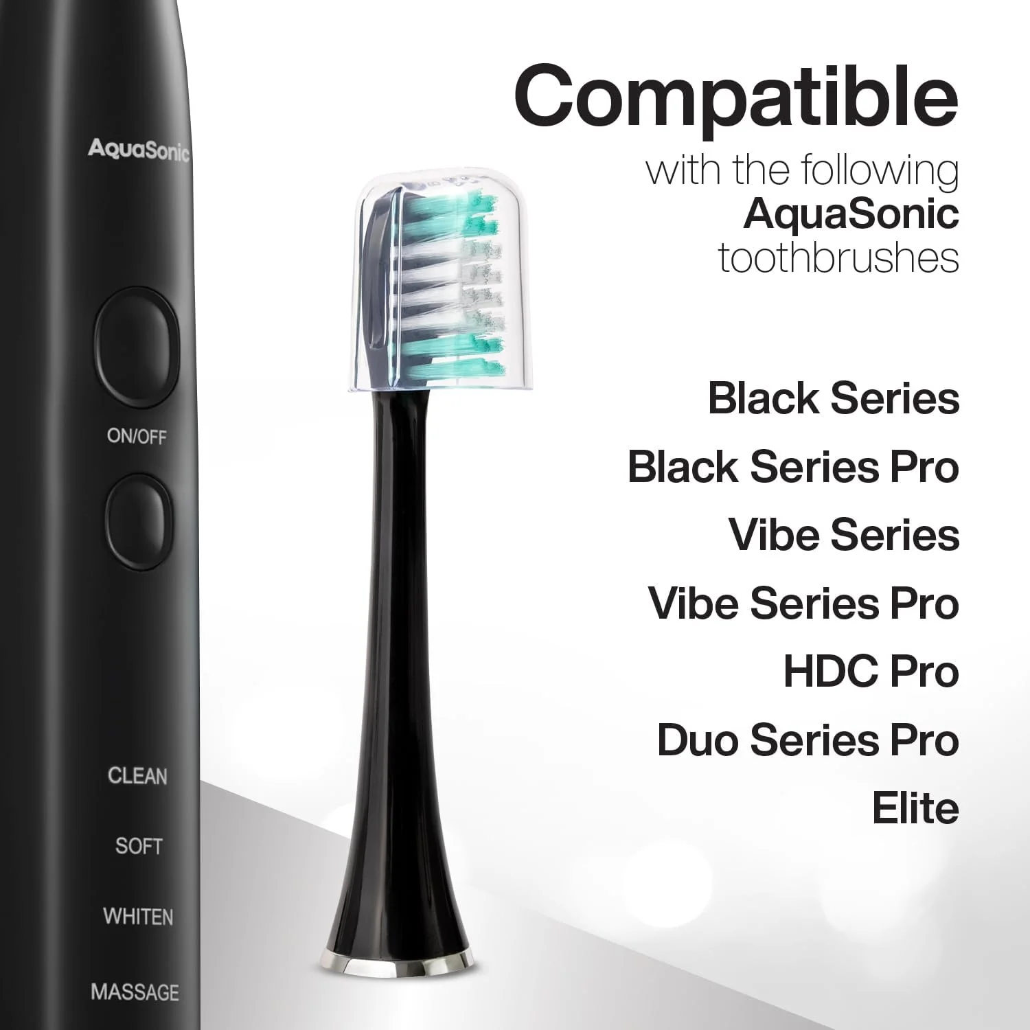 سری های برس جایگزین استاندارد AquaSonic | برای دندان های معمولی و حساس | سازگار با بسیاری از دسته های مسواک AquaSonic (بسته 8 عددی مشکی) سری های برس جایگزین استاندارد AquaSonic | برای دندان های معمولی و حساس | سازگار با بسیاری از دسته های مسواک AquaSonic (بسته 8 عددی مشکی)