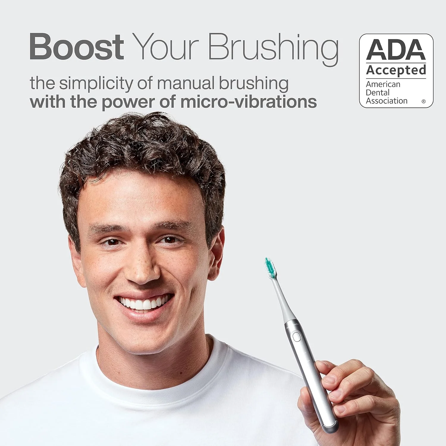 مسواک برقی قابل شارژ آکواسونیک آیکون با تاییدیه ADA | دارای پایه مغناطیسی و کیف مسافرتی باریک | 2 حالت مسواک زدن و تایمر هوشمند | میکرو ویبره های ملایم (سنگی) مسواک برقی قابل شارژ آکواسونیک آیکون با تاییدیه ADA | دارای پایه مغناطیسی و کیف مسافرتی باریک | 2 حالت مسواک زدن و تایمر هوشمند | میکرو ویبره های ملایم (سنگی)