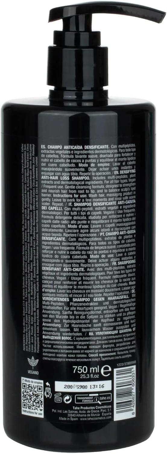 شامپو ضد ریزش و ضخیم کننده مو Tahe Peptide T98 با مولتی پپتیدها و عصاره های گیاهی که موها را تقویت و تغذیه می کند (750 میلی لیتر)