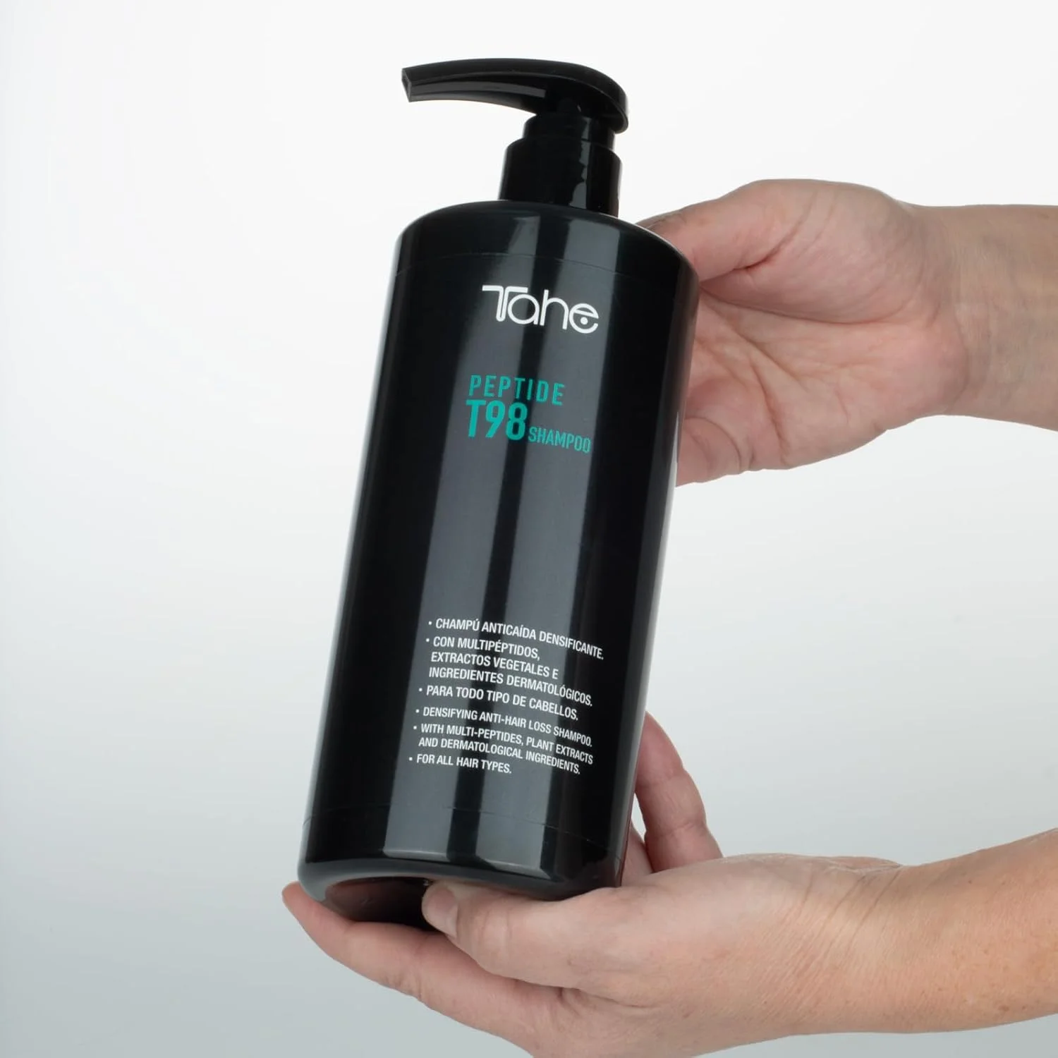 شامپو ضد ریزش و ضخیم کننده مو Tahe Peptide T98 با مولتی پپتیدها و عصاره های گیاهی که موها را تقویت و تغذیه می کند (750 میلی لیتر)