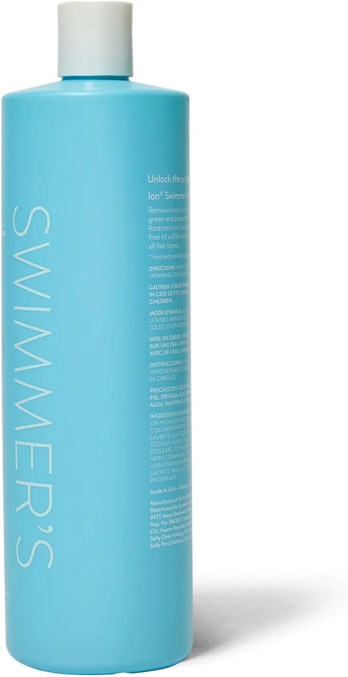 شامپو مخصوص شناگر یون، از بین برنده رسوبات کلر و مواد معدنی، بدون سولفات، وگان