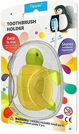 جا مسواکی طرح لاکپشت فلیپر اسپلش - Flr-Sp-Ttl - زرد