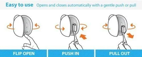 جا مسواکی فلیپر 2 در 1 آبی و صورتی - FLR-BS-BL-PN