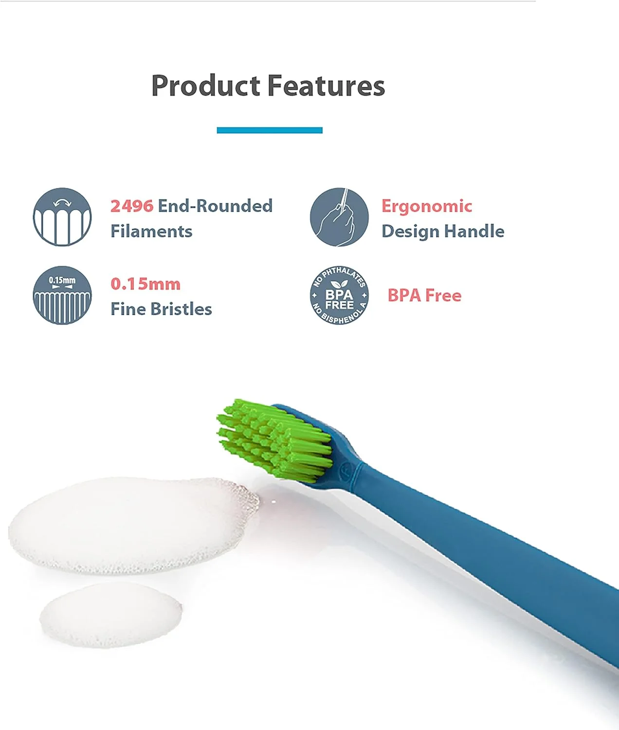 مسواک نرم فیلیپر با برس های بدون BPA به همراه درپوش مسواک، بسته 3 عددی، ضد گرد و غبار، استفاده آسان و دوست داشتنی، باز و بسته شدن با یک لمس، دارای پایه مکنده برای آینه، شیشه یا کاشی، ساخت مالزی