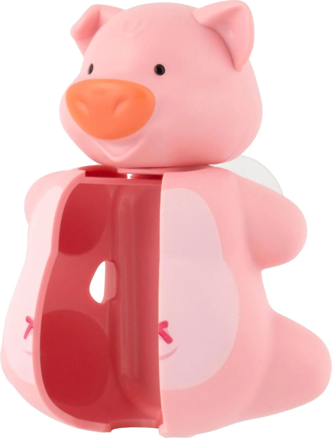 ست بهداشت دهان و دندان فلیپر شامل جا مسواکی حیوانات بامزه، مسواک با برس نرم، طرح خوک، ضد گرد و غبار، باز و بسته شدن با یک لمس، مکنده برای آینه، شیشه یا کاشی (رنگ مسواک ممکن است متفاوت باشد)