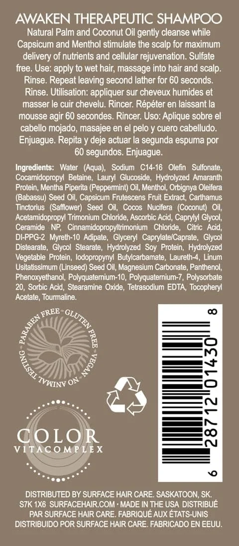 شامپو درمانی بیدار کننده مو سرفیس، 59 میلی لیتر (تک بسته)