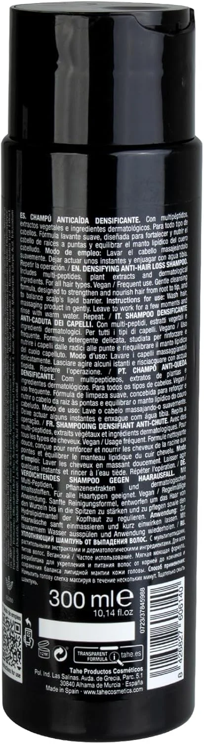 شامپو ضخیم کننده و ضد ریزش مو Tahe Peptide T98 با مولتی پپتیدها و عصاره های گیاهی که موها را تقویت و تغذیه می کند (300 میلی لیتر)