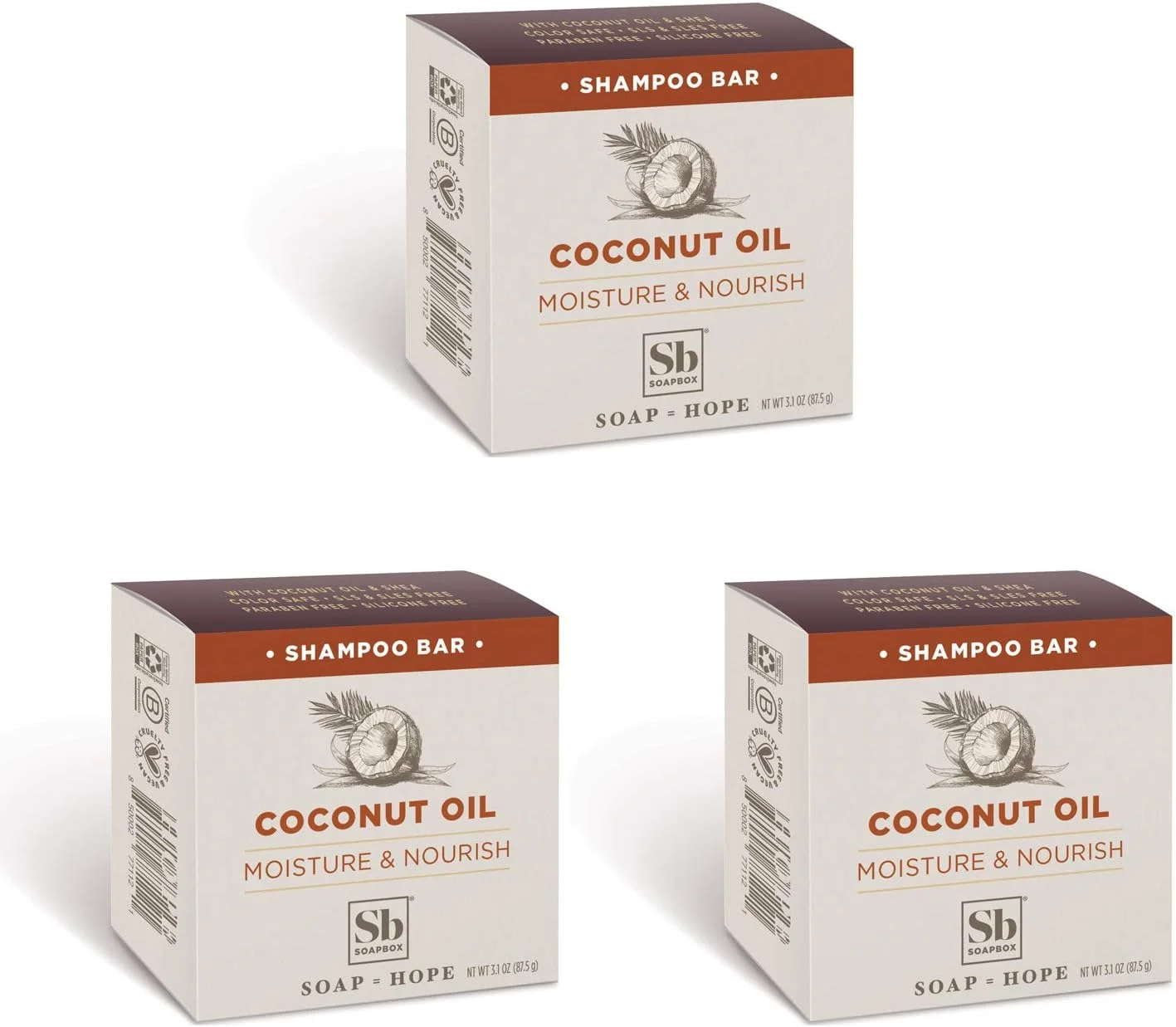 شامپو موی درخت چای پاک کننده و خالص کننده SoapBox، 473 میلی لیتر