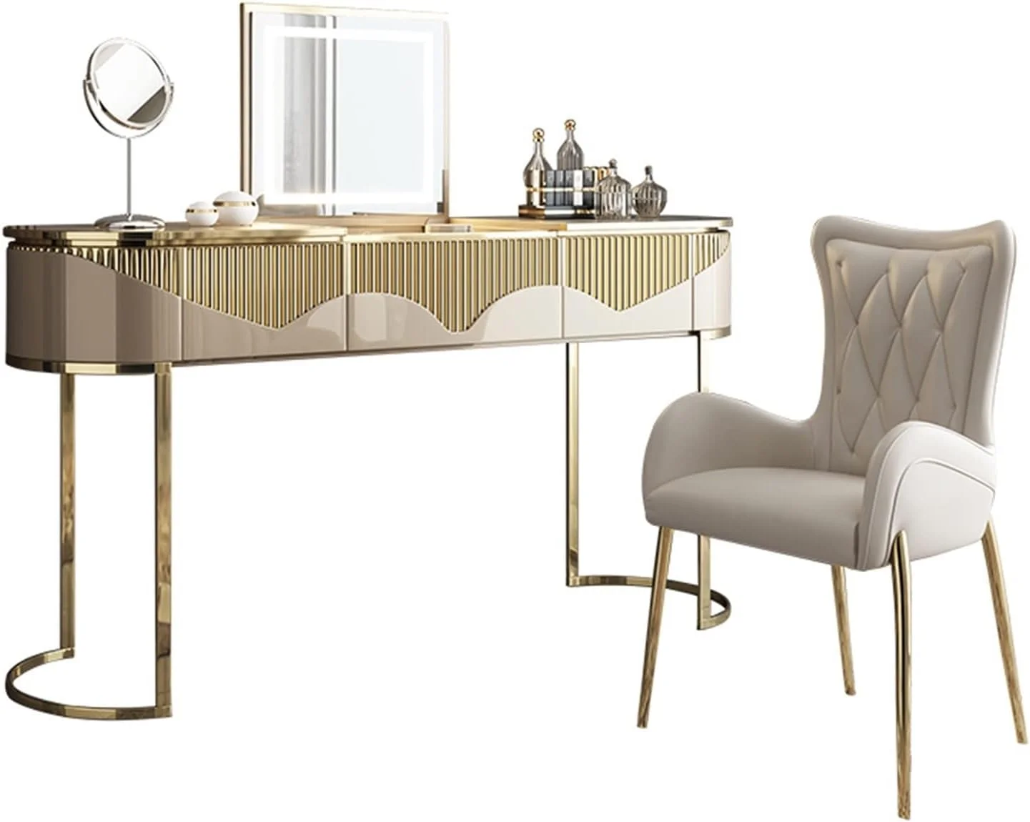 میز آرایش CBNERDS، کمد لباس مناسب مبلمان اتاق خواب، طراحی مدرن و مینیمال، مناسب اتاق خواب خانواده با نور کافی میز آرایش CBNERDS، کمد لباس مناسب مبلمان اتاق خواب، طراحی مدرن و مینیمال، مناسب اتاق خواب خانواده با نور کافی