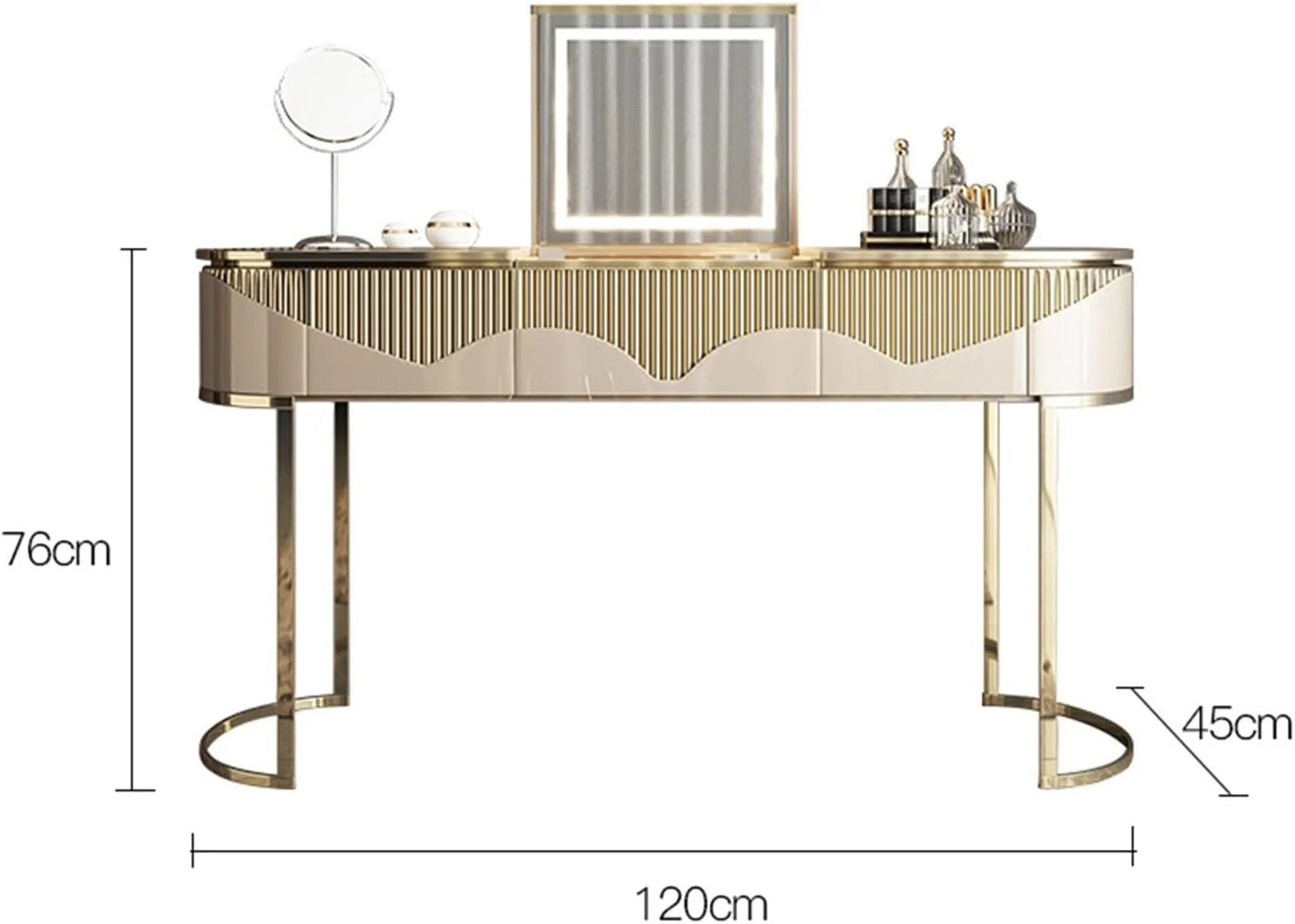 میز آرایش CBNERDS، کمد لباس مناسب مبلمان اتاق خواب، طراحی مدرن و مینیمال، مناسب اتاق خواب خانواده با نور کافی