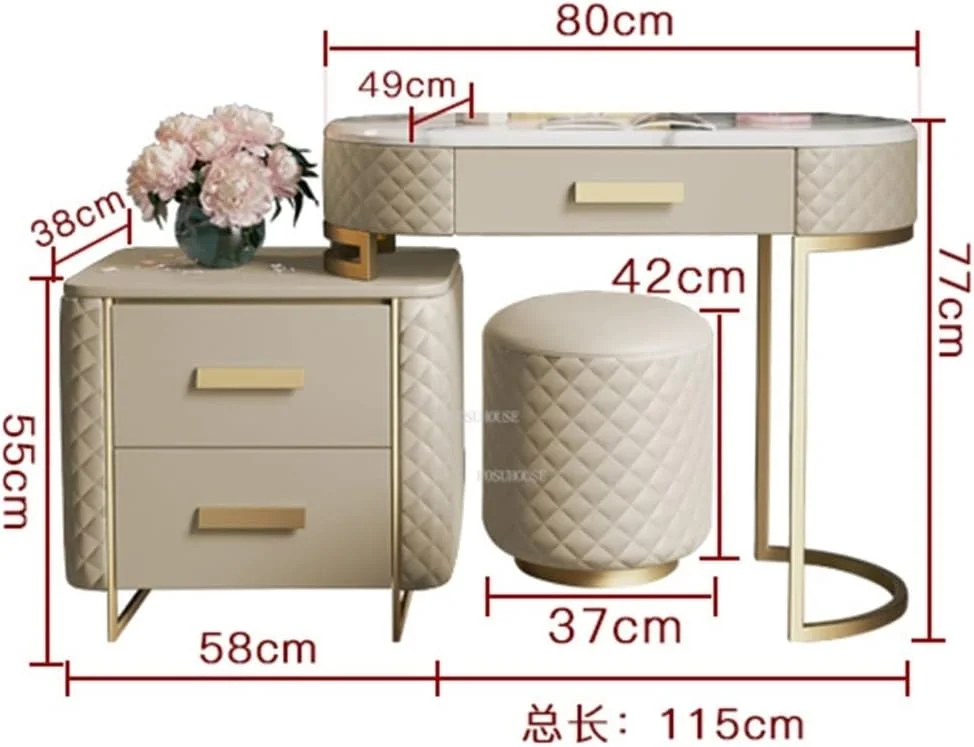 میز آرایش CBNERDS، میز توالت غیر رسمی، مبلمان اتاق خواب، کمد لباس روشن، کمدهای مدرن مینیمالیستی