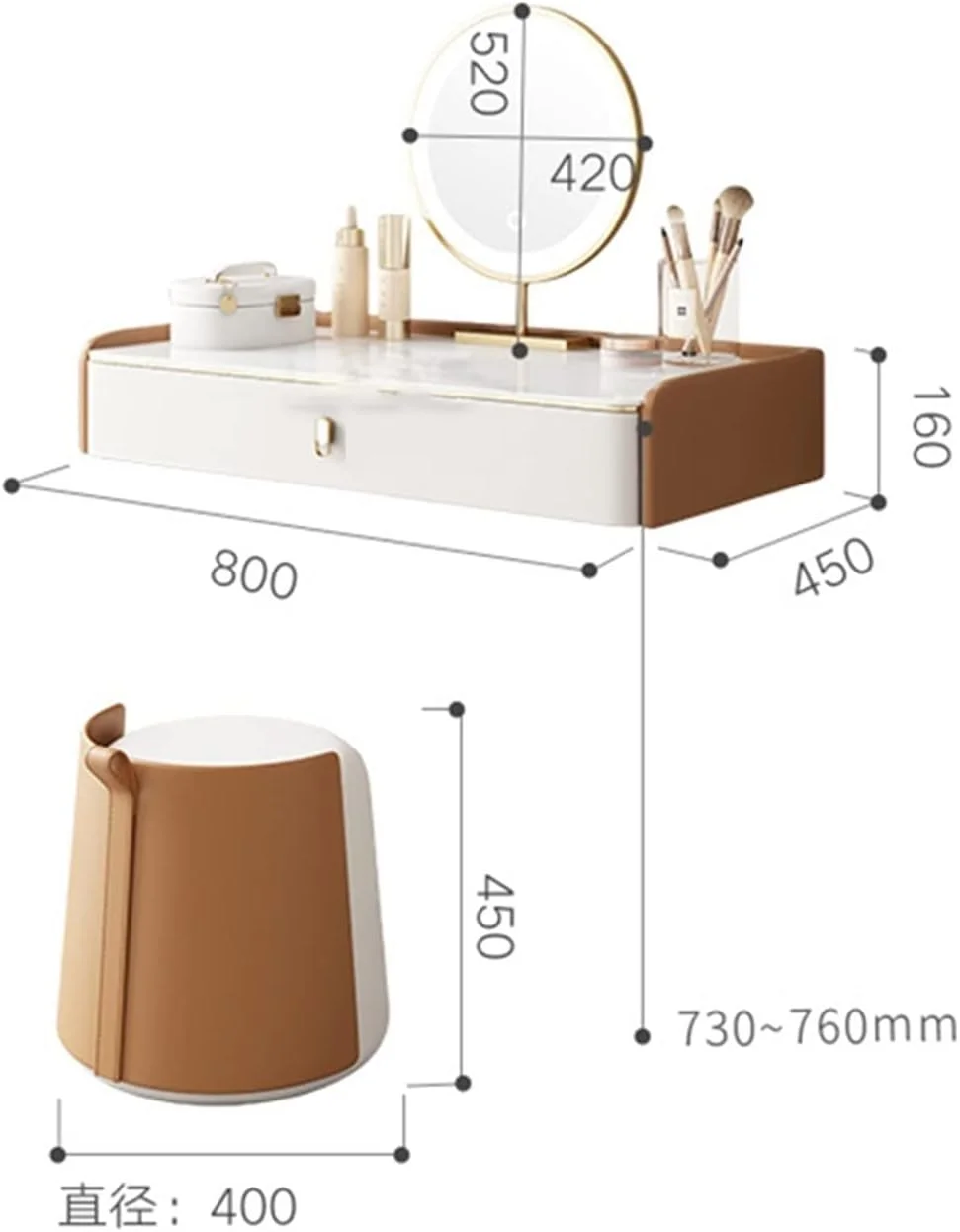 میز آرایش CBNERDS، کمد لباس، میز آرایش دیواری، مبلمان اتاق خواب خانوادگی، میز اتاق خواب، کابینت ذخیره سازی