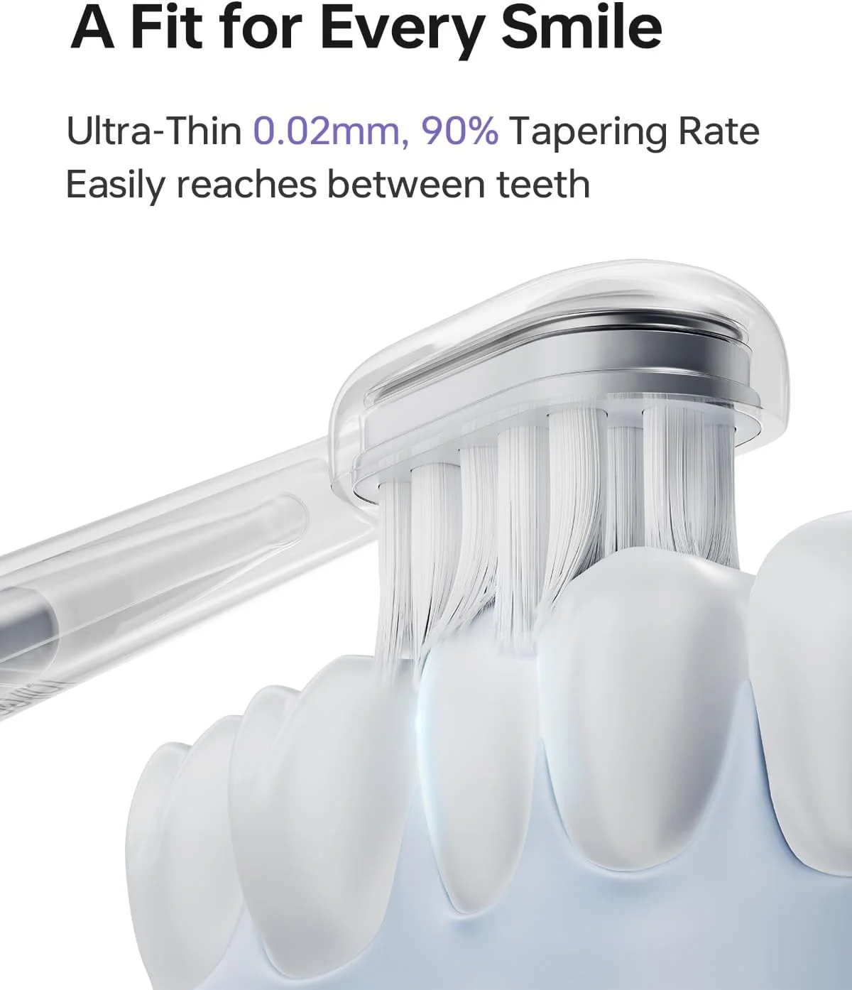 سری مسواک لایفن، بسته 3 عددی سری یدک مسواک برای بزرگسالان، سازگار با مسواک برقی لایفن ویو (فوق العاده سفید کننده، سفید)