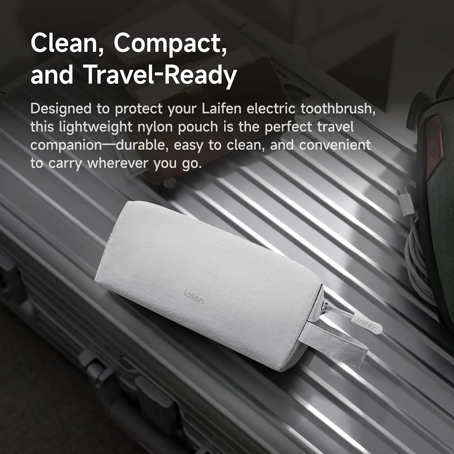 کیف مسافرتی مسواک برقی لایفن مدل Wave، سبک وزن، بهداشتی و با قابلیت تمیز کردن آسان