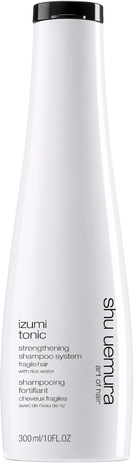 شامپو تقویت کننده و ضخیم کننده مو شو اومورا، ایزومی تونیک، مناسب موهای شکننده، حاوی آب برنج، برای رطوبت و درخشش بیشتر، 300 میلی لیتر