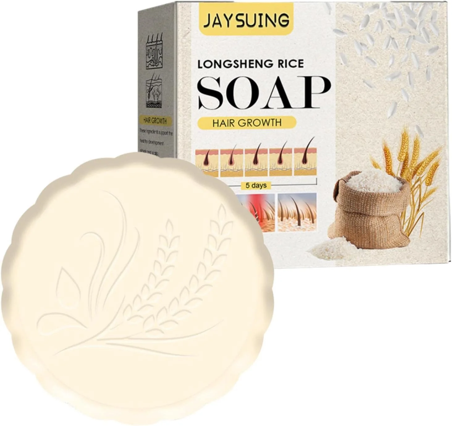 شامپو بار جامد 1/2 عددی، شامپو بار آب برنج، صابون برنج شامپو بار، شامپو و نرم کننده رشد سریع مو، صابون برنج رشد مجدد متراکم و سریع مو، صابون های ضخیم کننده مو برای موهای نازک